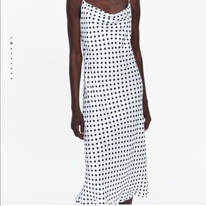 Zara Polka Dot Slip Dress